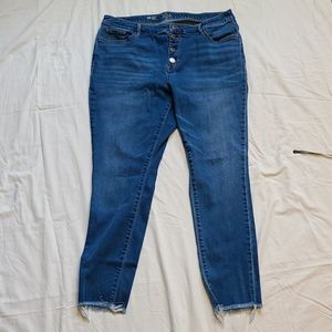 Stretchy High Rise Button Fly Jeggings